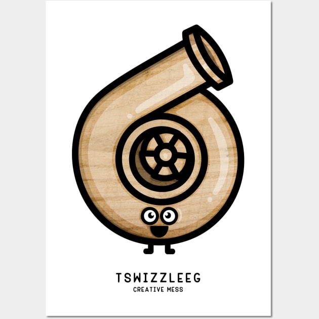 Cutest Turbo - Wood Wall Art by hoddynoddy